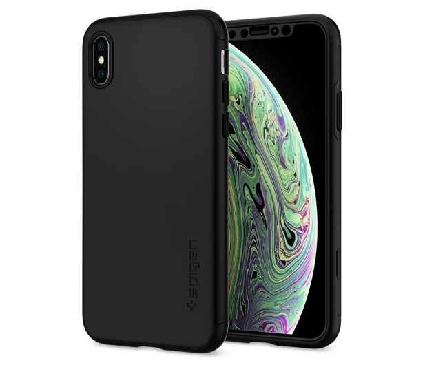 Spigen Thin Fit 360 Case do iPhone X/XS Black - 452021 - zdjęcie 5
